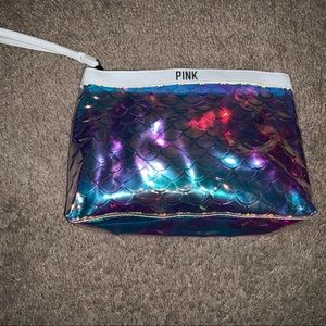 PINK Mermaid Wristlet/Makeup Bag